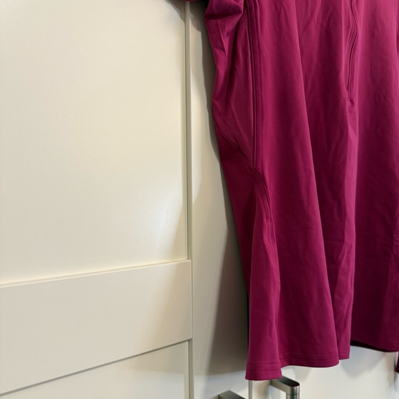 NWT Sz 12 NULUX LONG SLEEVE TENNIS HALF-ZIP Magenta Purple MGPR Lululemon - Picture 4 of 13